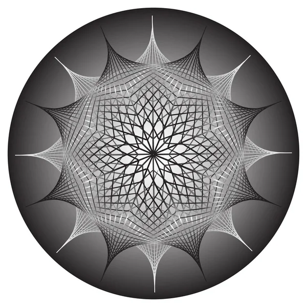 Orné, mandala oriental — Image vectorielle