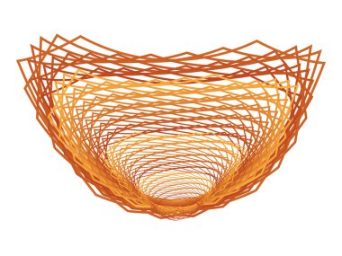 Paskalya sepeti beyaz arka planda izole edilmiş. Paskalya artığı için harika