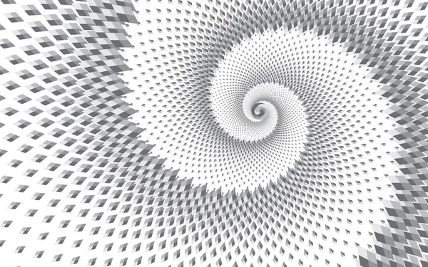 Padrão de espiral vetorial meio-tom pontilhado ou textura — Vetor de Stock