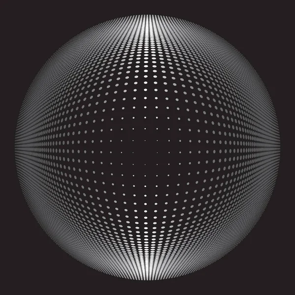Точечный полутоновый векторный спиральный рисунок или текстура — стоковый вектор