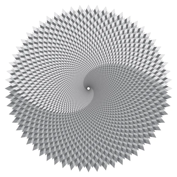 Patrón o textura espiral vectorial semitono punteado — Archivo Imágenes Vectoriales