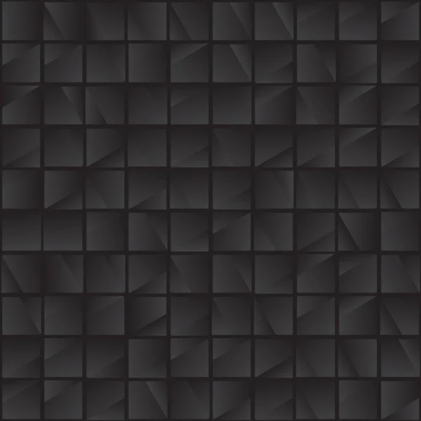 Fondo abstracto con azulejos negros — Vector de stock