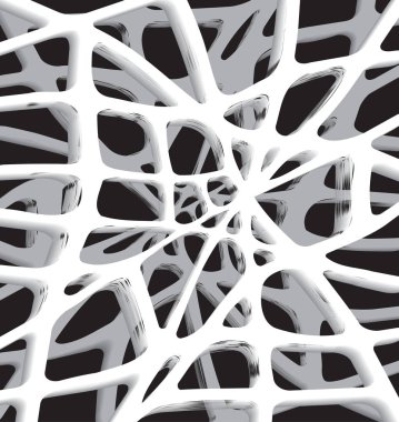 Dekoratif ızgara. Gri desenli, yuvarlak şekilli. 3D numune tasarımı. Mobil için soyut arkaplan