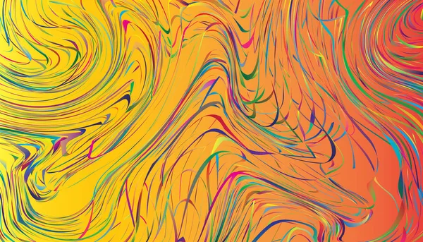 色彩斑斓的抽象液体油漆背景 移动应用程序的现代屏幕矢量设计 — 图库矢量图片