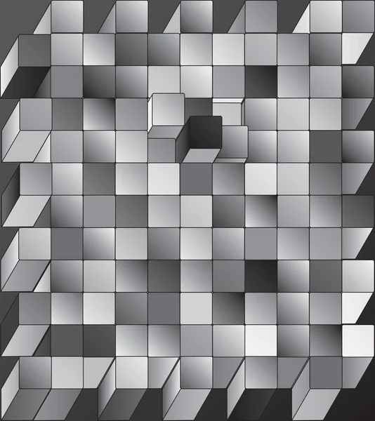 Contexte Abstrait Structure Bruyante Avec Cubes Image Vectorielle — Image vectorielle