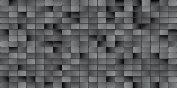 レンガで黒灰色のシームレス抽象的な背景 モバイルアプリケーションのための現代的な画面デザイン — ストックベクタ