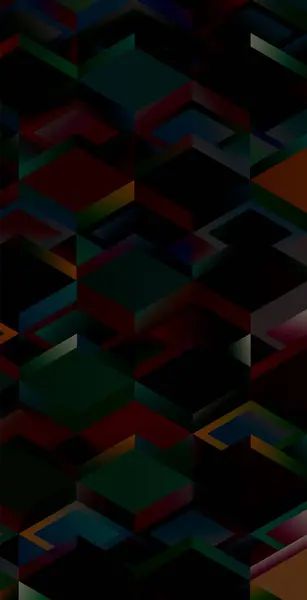 Cubes Abstraits Colorés Fond Peinture Conception Vectorielle Écran Moderne Pour — Image vectorielle
