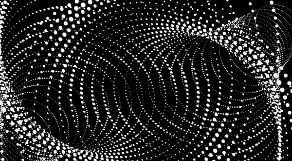 Gepunktetes Halftone Vector Spiralmuster Oder Textur Stipple Dot Hintergründe Mit — Stockvektor