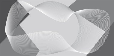 Soyut Geometrik gri Arkaplan. Vektör illüstrasyonu