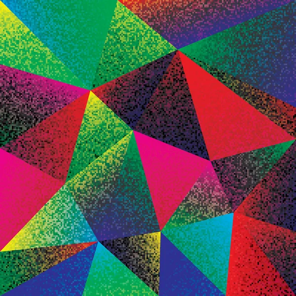 Punteggiato Colorato Vettoriale Modello Colorato Texture Grunge Sfondo Con Triangoli — Vettoriale Stock
