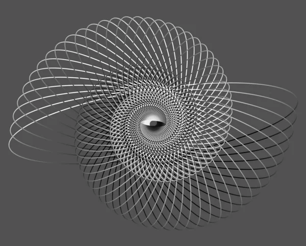 Abstrakte Linien Spiralförmig Malen Hintergrund Vektorillustration — Stockvektor