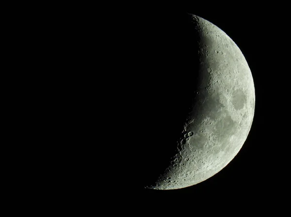 The term increasing crescent moon is used to describe the period