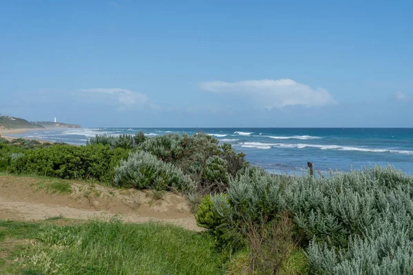 Split Point Lighthouse to latarnia morska w pobliżu Aireys Inlet — Zdjęcie stockowe