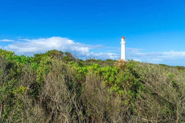 Split Point Lighthouse to latarnia morska w pobliżu Aireys Inlet — Zdjęcie stockowe