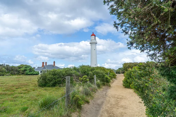 Split Point Lighthouse is a lighthouse close to Aireys Inlet — Stock Photo, Image