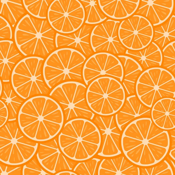 Seamless pattern. Natural fruits. The sliced oranges. Vitamin C. Fresh design