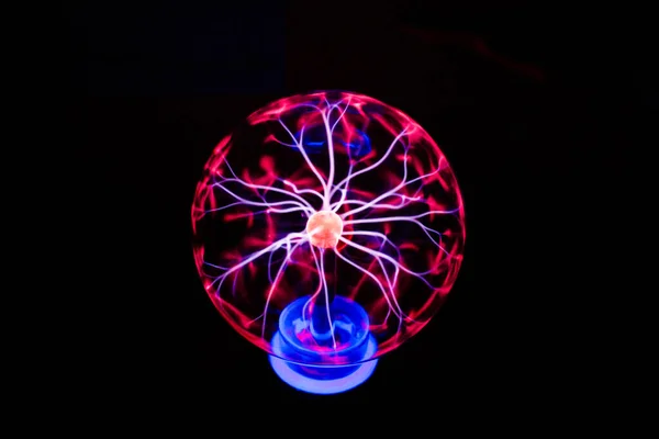 Abstract ball with lightnings. New technologies. Zippers.