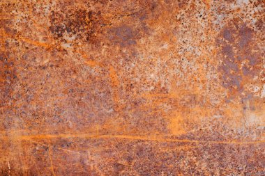 Grunge paslanmış metal doku, pas ve oksitlenmiş metal arka plan. Eski metal panel