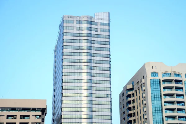Ser Upp Till Höghus Kontorsbyggnader Skyskrapor Arkitekturer Finansdistriktet Smart Stad — Stockfoto