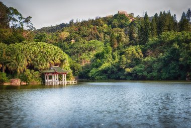 Xiamen botanik bahçeleri Wanshi Pavyonu