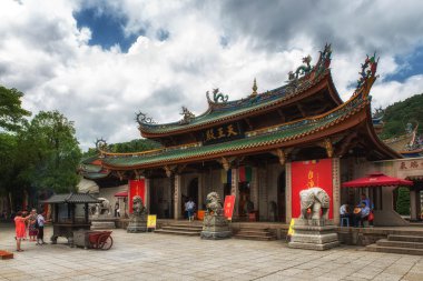 Xiamen, Çin - 27 Mayıs, 2016:Xiamen, Güney Putuo Tapınağı ünlü bir Budist tapınağı olduğunu.