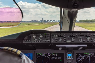 Kokpit görünümü Taxiing sırasında