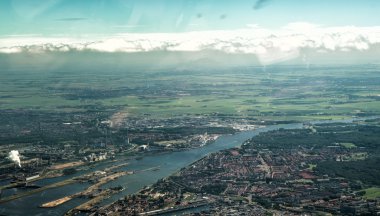 Tata Çelik fabrikasında Ijmuiden, Hollanda