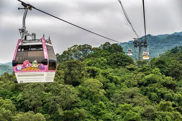 Taipei Maokong Gondola Taiwán Julio 2016 Taipei Maokong Gondola View — Foto de Stock