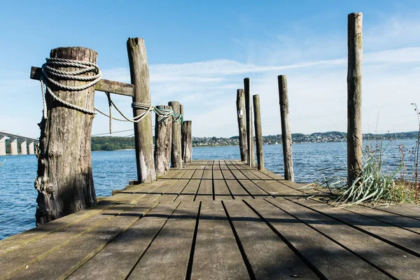 Jetty de madera Dinamarca — Foto de Stock