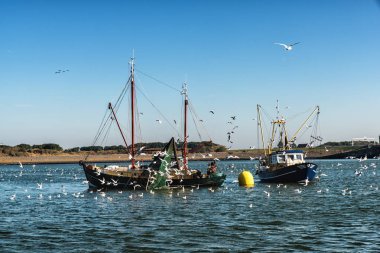 İş yerinde balıkçılık balıkçı tekneleri