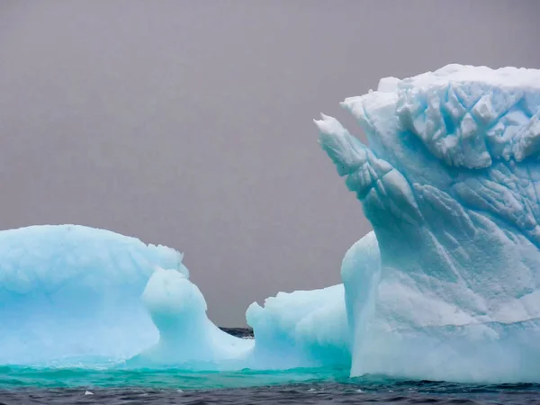 Dettaglio Iceberg Antartico Antartide — Foto Stock