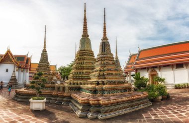Wat Pho, Bangkok, Tayland karmaşık bir Budist tapınağı