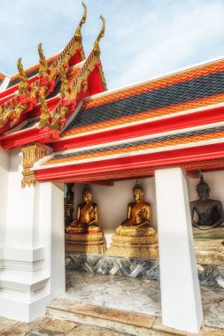 Buda Tapınağı yatan Buda (Wat Pho), Bangkok, Tayland, Güneydoğu Asya, Asya