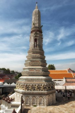Saldırın WAT Arun, Spire Wat Arun, şafak Tapınağı, Bangkok, Tayland