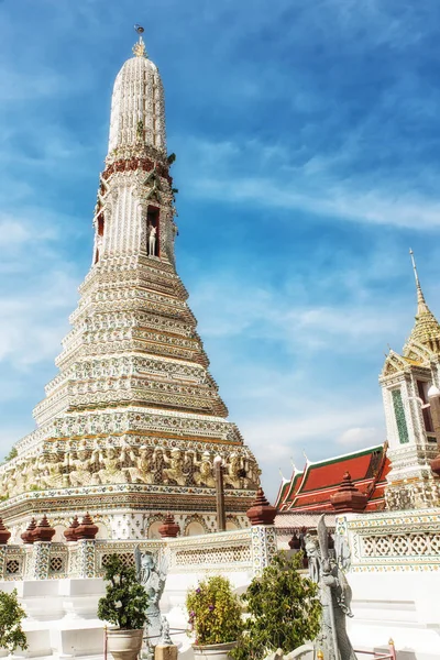 Bela Prang Torre Templo Arun Ratchawararam Bangkok Tailândia — Fotografia de Stock