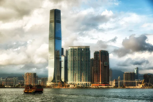 Hong Kong China Oktober 2016 Skyline Kowloon Peninsula Icc Building — Stock Photo, Image