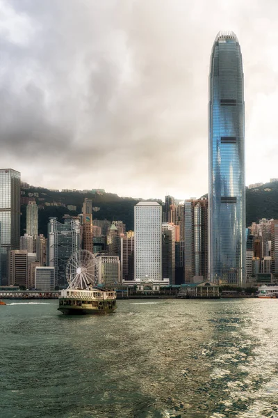 Hvězda Trajekt Victoria Harbour Ostrov Hong Kong Hongkong Čína Asie — Stock fotografie