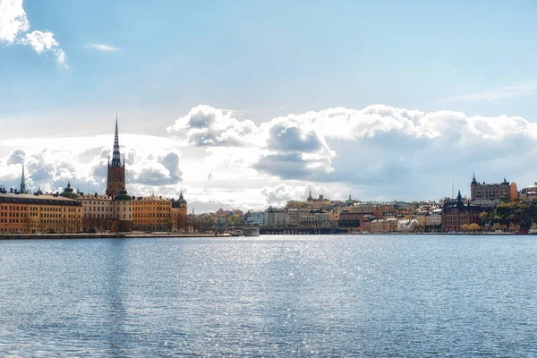 Cityscape, Stockholm, ilçe Riddarholmen, Gamla Stan ve Kungsholmen görünümü