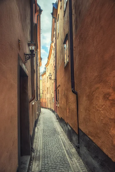 Вулиця Стокгольм, Швеція — стокове фото