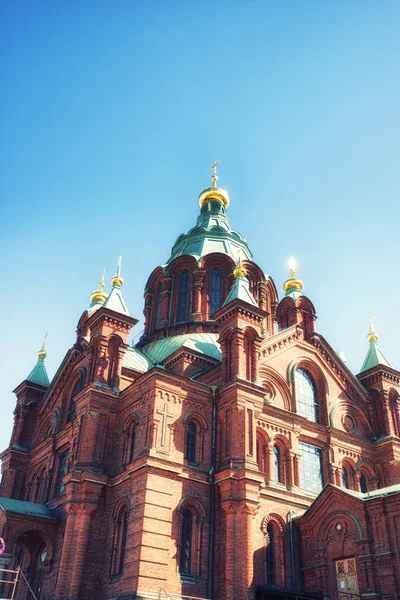 乌斯别斯基大教堂，赫尔辛基的详细信息 — 图库照片