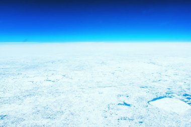 Ice Sheets as seen from high altitude clipart