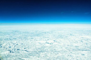 Ice Sheets as seen from high altitude clipart