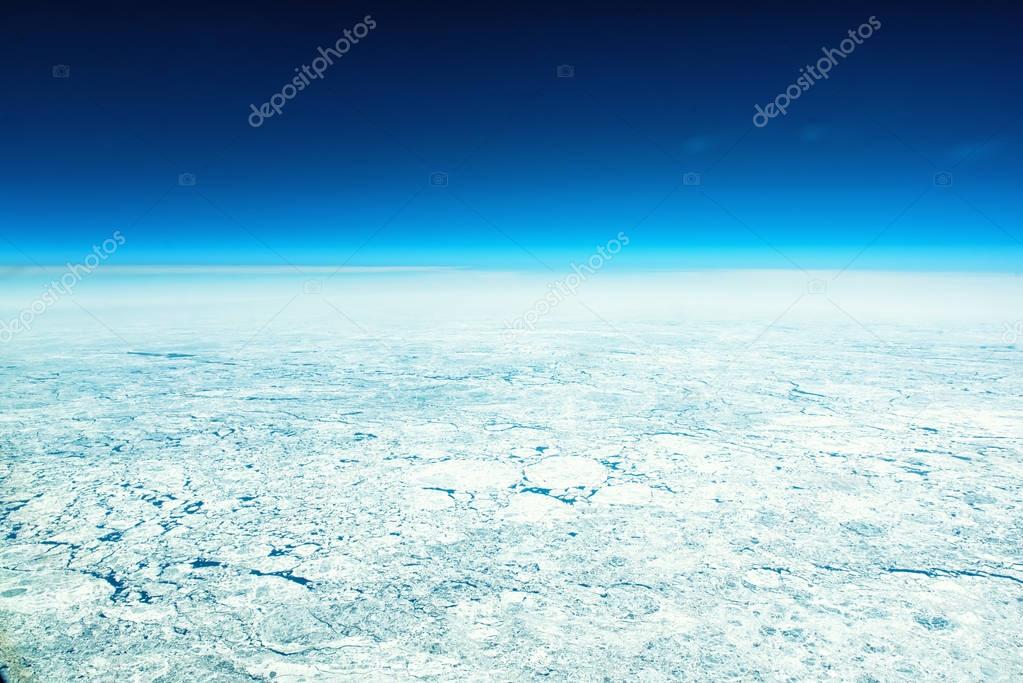 Ice Sheets as seen from high altitude