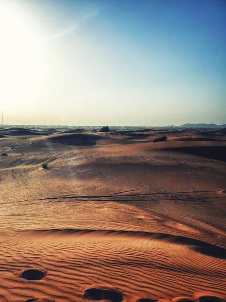 Dune di sabbia di Dubai — Foto Stock