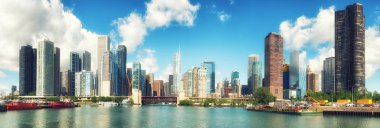 Chicago üzerinde mükemmel bir gün