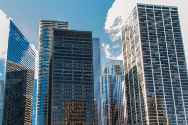 Kentsel Chicago Skyscaper manzara