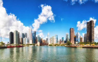 Chicago üzerinde mükemmel bir gün