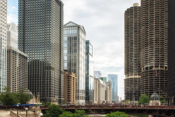 Arquitectura del centro de Chicago — Foto de Stock