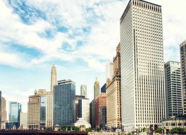 Vista de edificios en el centro de Chicago —  Fotos de Stock