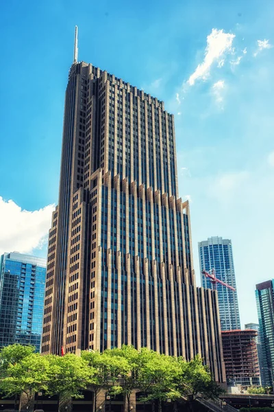 Tablero de Chicago del edificio del comercio —  Fotos de Stock